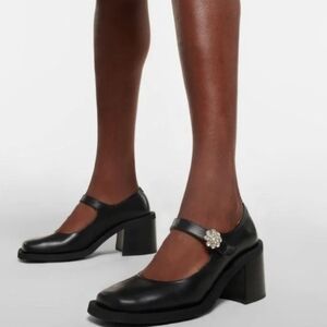 ****SOLD****Ganni crystal embellished Mary Janes.